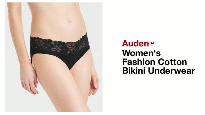 Women's Fashion Cotton Bikini Underwear - Auden™, 2 of 6, play video