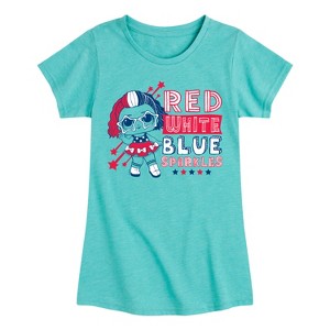 Girls' - LOL Surprise! - 4th of July Fitted Short Sleeve Graphic T-Shirt - 1 of 4