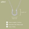 GILDED 1/10 cttw Horseshoe Necklace in 10KT White Gold or 14KT Yellow Gold Plated on Sterling Silver, Natural Round-Cut Diamonds, 17" Cable Chain - 4 of 4