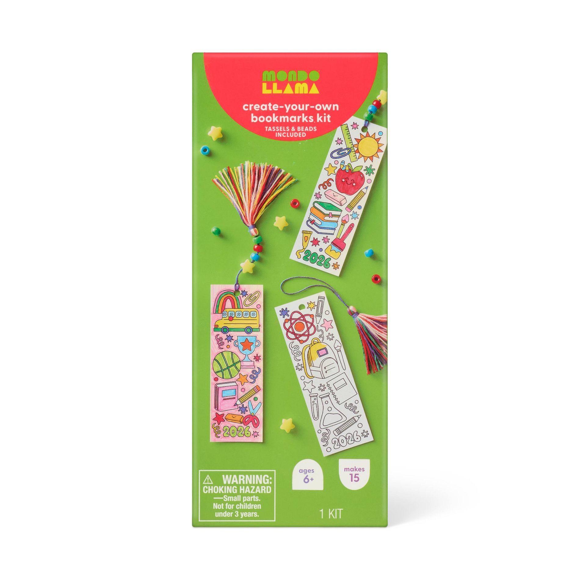 15ct Classroom Crafts Bookmarks Coloring Activity Kit - Mondo Llama™