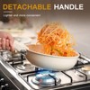 Itopfox 21-Piece Ceramic Non-Stick Cookware Set with Detachable Handles, Oven & Induction Safe, Stackable Pots and Pans in Cream White - 3 of 4