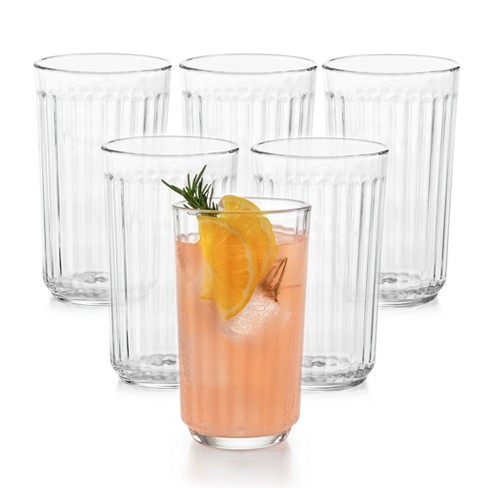 Libbey Paneled Tumbler Drinking Glasses, 17 ounce, Set of 6 - image 1 of 4