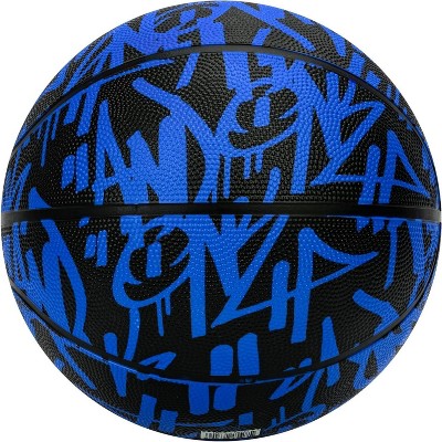 KUYOTQ Graffiti Rubber Basketball Official Regulation Size 7 (29.5 inches) - Deep Channel Construction Streetball, Made for Indoor Outdoor