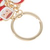 Unique Bargains Christmas Keychain Double Ring Zinc Alloy 3.15" 1 Pc - 3 of 4