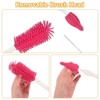 Unique Bargains 360 Rotation Straight Handle Silcone Bottle Cleaning Brush 1 Set - 4 of 4