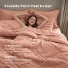 Bedsure Comforter Set – Solid Diamond Pintuck Design Bedding, Elegant and Soft Bed in a Bag for All Seasons - 3 of 4