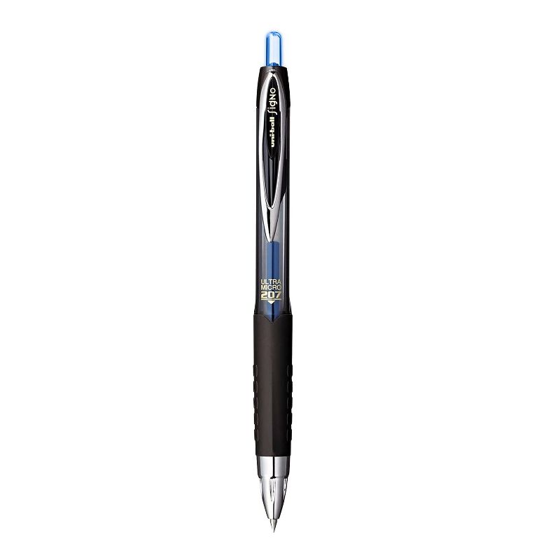uni-ball 207 Retractable Gel Pens Ultra Micro Point Blue Ink 1027468, 3 of 10