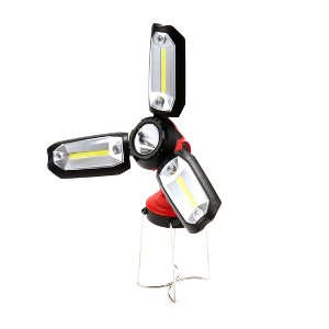 The Lakeside Collection Folding Work Light - 3 Panel Camping Compact LED Lighting - Easy Storage - 1 of 4