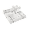 VCNY 50"x60" Piri Plaid Woven Slub Cotton Throw Blanket Gray: Farmhouse Style, Hypoallergenic, Machine Washable - 3 of 4