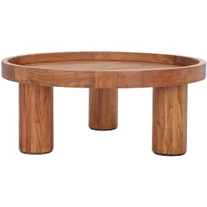 Meek 3 Leg Round Coffee Table - COF6603 - Safavieh - 1 of 4