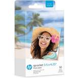 HP Sprocket 3.5 x 4.25" Zink Sticky-backed Photo Paper Compatible with HP Sprocket 3x4 Photo Printer