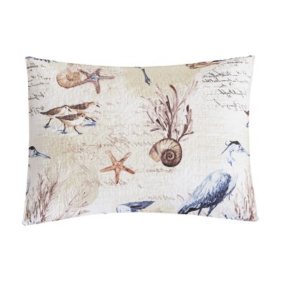 Full Organic Cotton Blue Coastal Reversible Quilt Set