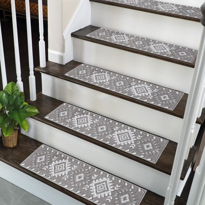Sussexhome Stair Treads Traditional Collection Contemporary and Soft, Adhesive Tape, 9" X 28" , Pack of 4/7/13/15