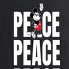 Women's - Disney - Mickey Peace Short Sleeve Graphic T-Shirt - image 2 of 4