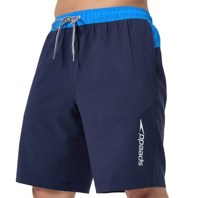 Мужские шорты Speedo Men's 9" Marina Swim Shorts - Sea Blue L: Mesh Liner, UPF 50+, Zippered Pocket — фото 3