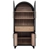 71.2" Tall Arched Kitchen Pantry Cabinet with Adjustable Shelves, Drawer & Door Racks, Farmhouse Storage Cabinet for Dining Room - Panipeachy - 2 of 4