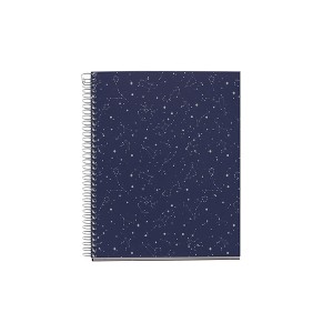 Miquel Rius 4 Subject Lined Notebook, A5 (8.27" x 5.83"), 120 Sheets, Heavyweight Paper, Subjects Separated by Color, Laminated Board Cover - 1 of 1