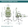 CAVINAS Ergonomic Office Chair with Retractable Foot Rest, High Back Mesh Desk Chair with Adjustable Headrest & Lumbar Pillow, Computer Desk Chair - 3 of 4