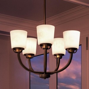 Urban Ambiance Luxury Transitional Chandelier,  20-1/8" x 25",  Olde Bronze Finish, UHP2766 - 1 of 4