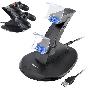 Insten Dual USB Charging Dock Station Charger Stand for Sony Playstation 4 PS4 Controller - 1 of 4