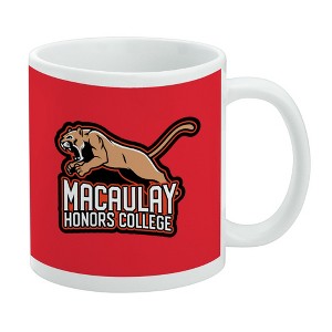 Macaulay Honors College Primary Logo Ceramic Coffee Mug Novelty Gift Mugs for Coffee Tea and Hot Drinks 11oz White - 1 of 4