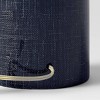 Linen Textured Ceramic Large Lamp Base Dark Blue - Threshold™ - image 3 of 3