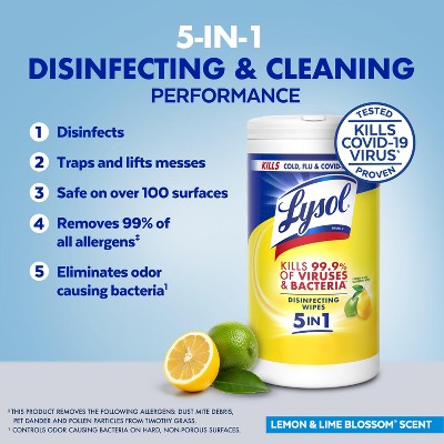 Lysol All-Purpose Cleaner & Disinfectant Wipes - 80ct/4pk