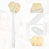 Unique Bargains Double Side Long Handle Bath Brush 14.96"x3.94"x3.15" 1 Pc - 3 of 4
