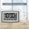 12.5 Inch Digital Clock with Atomic Time Outdoor Indoor Temperature Large Display Wall Desk Clock Bedroom Living Room - 2 of 4