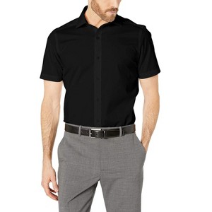 Mens Short Sleeve  Slim Fit Easy Care Dress Shirt - Colors - 1 of 3