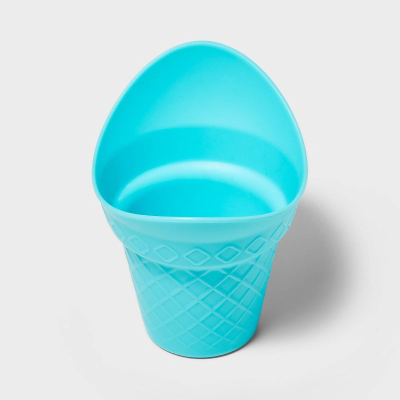 4pk Plastic Ice Cream Scoop Cones - Sun Squad&#8482;, 3 of 4