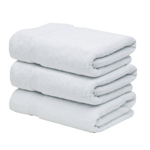 Splash Ultra-Soft Zero Twist 100% Ring Spun Cotton Bath Towel Set - Reversible, 550 GSM, Breathable, Lightweight, Highly Absorbent Towels for Bathroom - 1 of 4