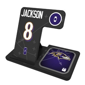 NFL Baltimore Ravens Players Game Tactic 15-Watt 3 in 1 Charging Station - 1 of 4
