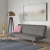 SKRAN futon sofa bed with metal frame,stainless leg for small space Living Room, Bedroom Office,Gray - 4 of 4