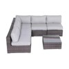 Sapphtopaz Outdoor Patio Furniture Set Wicker Woven Outdoor Couch Chairs with Cushions and Coffee Table Sofa Set for Patio, Garden - 2 of 4
