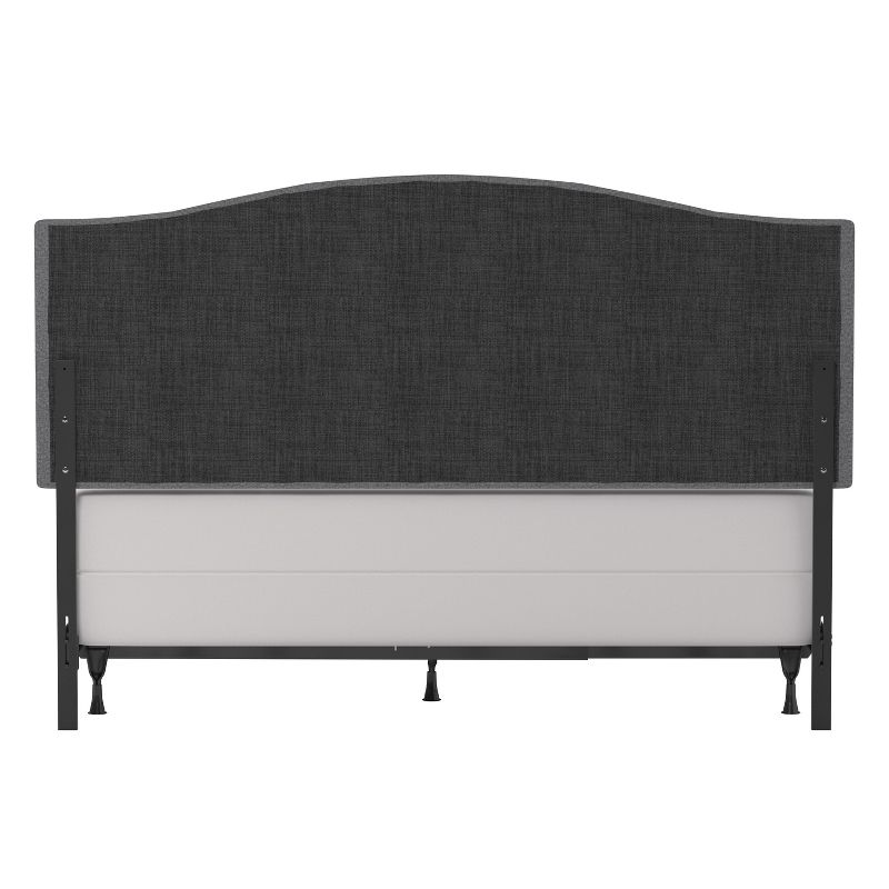 Full/Queen Provence Upholstered Arch Adjustable Tufted Headboard with Frame Glacier Gray Fabric - Hillsdale Furniture, 6 of 11