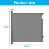 iMountek"Retractable Baby Safety Gate 58.3in Extra Wide for Toddlers, Dogs - Punch & Punch-Free Kit"Black Grey - 4 of 4