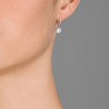 Guili Round CZ Drop Earrings in Sterling Silver with Gold, Rose & Rhodium Plating – Euro Style Sparkle for Refined Everyday Elegance - 3 of 4