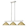 Z-Lite Cobalt 3 - Light Island Pendant Light in  Brushed Nickel - image 2 of 4