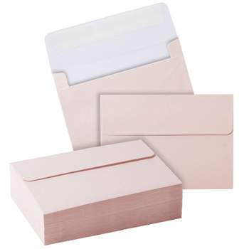 Paper Junkie 50-Pack A1 Invitation Envelopes for RSVP, Party Invitations & Wedding, Metallic Pink, 3 5/8×5 1/8