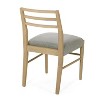 Christopher Knight Home Fescue Fabric Upholstered Wood Dining Chairs (Set of 2) - 4 of 4