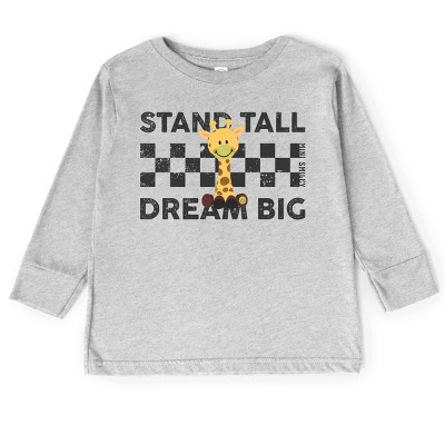 The Juniper Shop Mini Smiley Stand Tall Dream Big Toddler Long Sleeve Tee