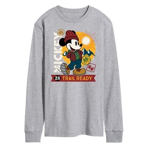 Men's - Disney - Outdoor Vibes Long Sleeve Graphic T-Shirt - 1 of 4