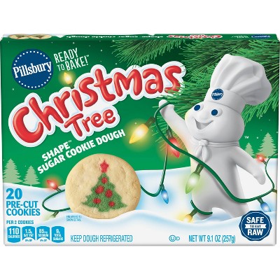 Pillsbury Christmas Tree Shape Cookie Dough - 9.1oz