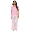 Felina - Mirielle V-Neck Pajama Set - Soft Cotton, Relaxed Fit, All-Season Comfort - 2 of 4