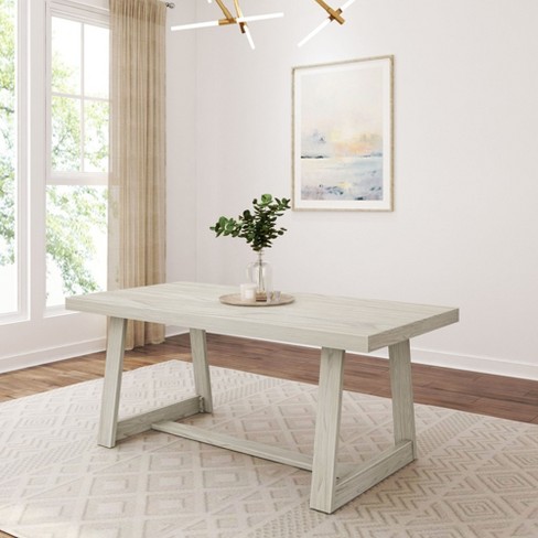 Plank+beam Dining Table, 72" Solid Wood Classic Farmhouse Style ...
