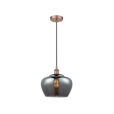 Fenton - 1 Light Mini Pendant In Industrial Style-11.5 Inches Tall and 11 Inches Wide