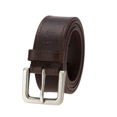 Wrangler Men's Casual Everyday Classic Top-Grain Leather Belt for Mens Jeans & Pants, Branded Belt Male Accessories, Gift for Mens Boyfriend Husband