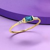 Pure Collection by Ross-Simons 0.30 Carat London Blue Topaz Ring With Diamonds in 14kt Yellow Gold - 4 of 4