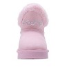 Bebe Girls' Winter Boots - Kids Snow Boots with Faux Fur Trim, Rhinestone Bow, and Cozy Shoes for Little Kid/Big Kid - 2 of 4